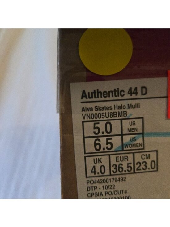 Vans x Alva Skates Authentic 44 DX Women 6.5 Halo Multicolor 042026 - Picture 9 of 9